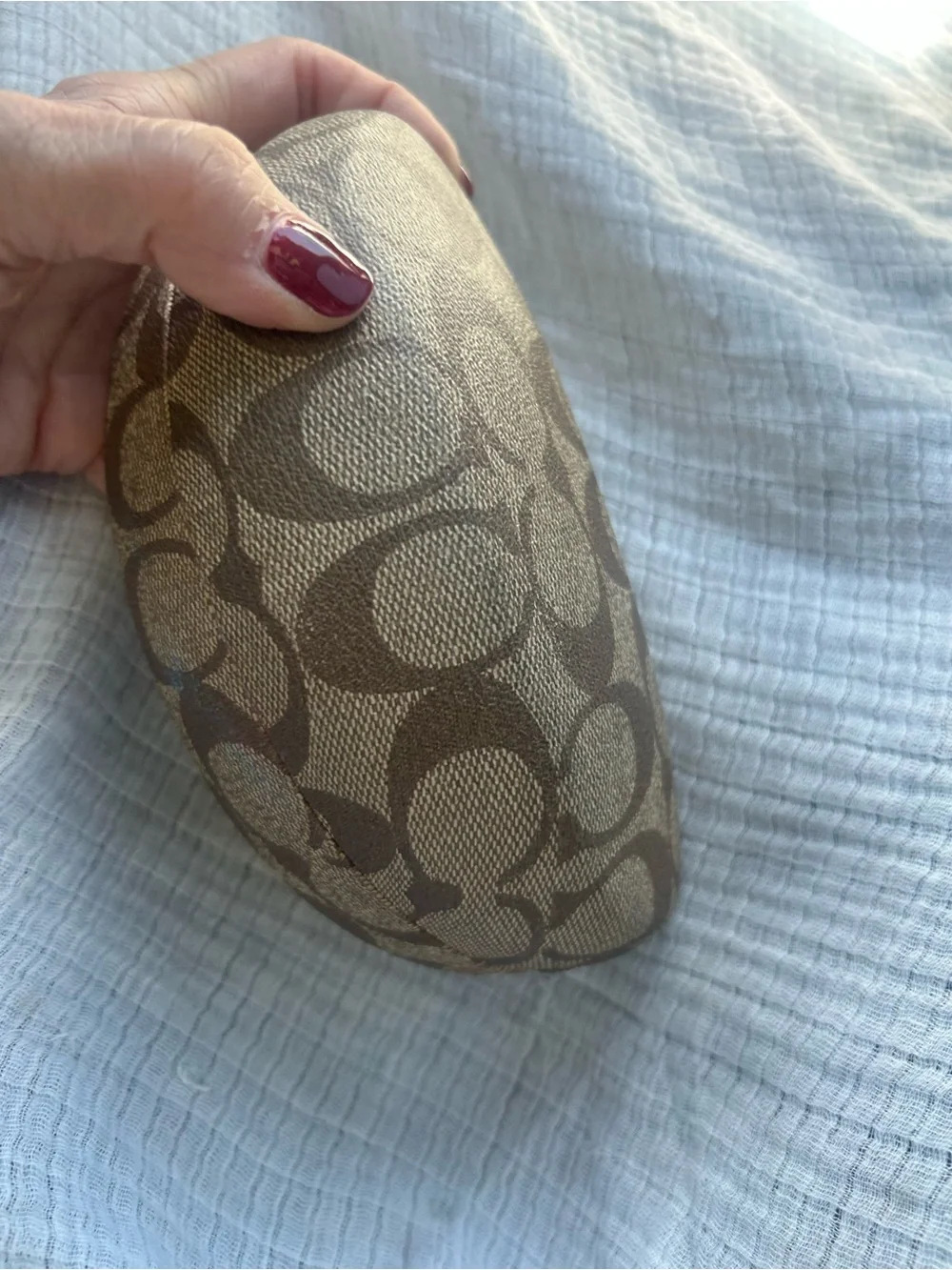 Coach mongram glasses case